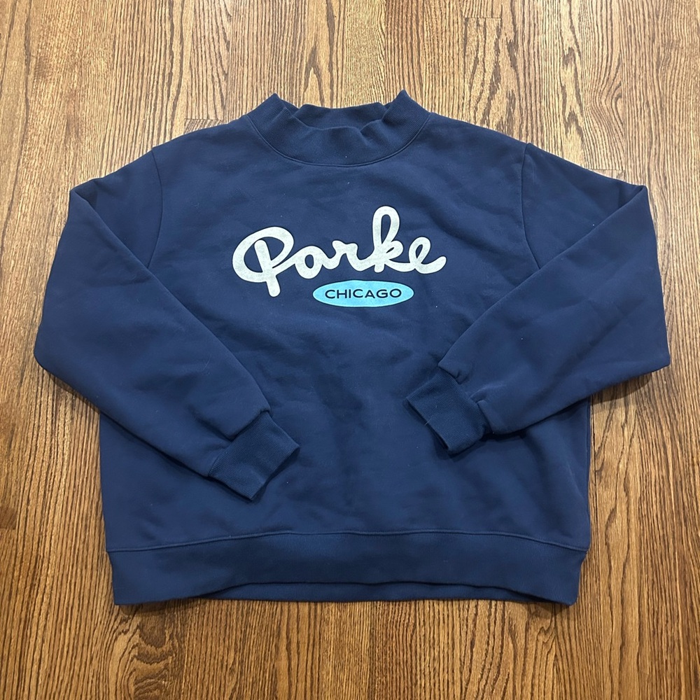 PARKE Chicago Navy Crewneck Sweatshirt L/XL